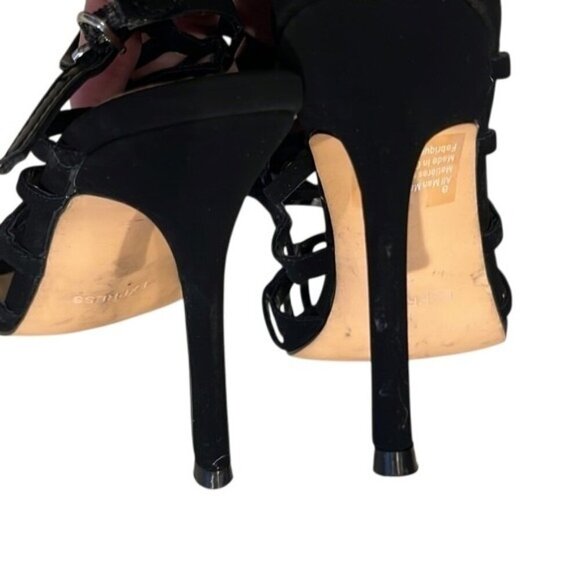Express Womens Black Strappy High Stiletto Heel Sandals Size 8 - Picture 5 of 6